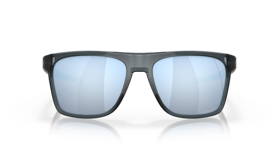 Oakley Leffingwell Sunglasses, Crystal Black Frame, Prizm Deep Water Lens, Polarized, 57, OO9100-910005-57