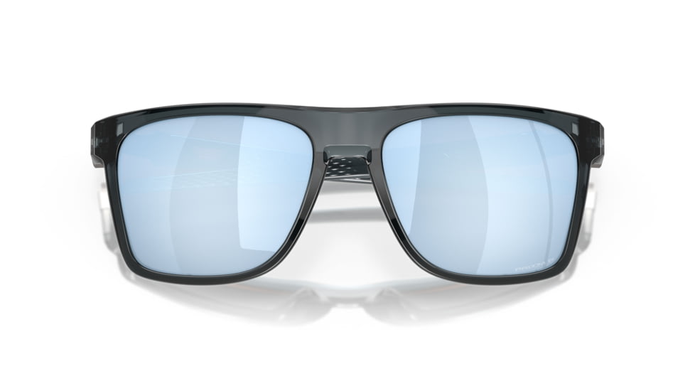 Oakley Leffingwell Sunglasses, Crystal Black Frame, Prizm Deep Water Lens, Polarized, 57, OO9100-910005-57