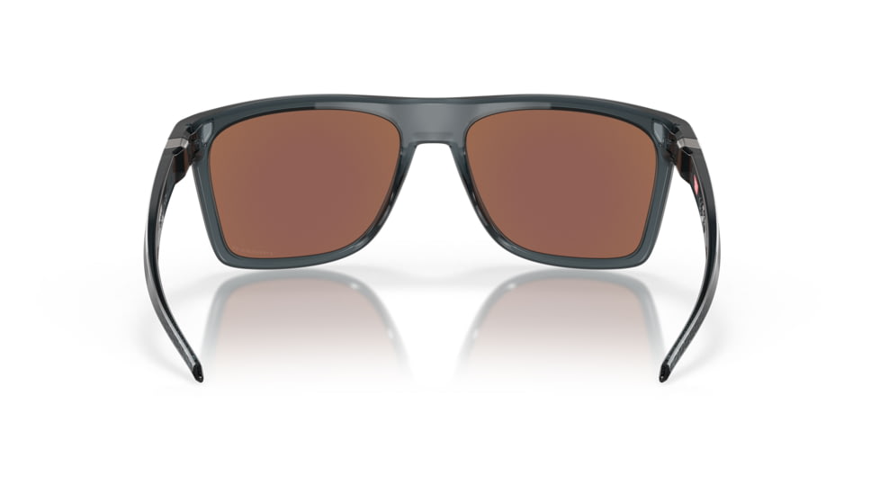 Oakley Leffingwell Sunglasses, Crystal Black Frame, Prizm Deep Water Lens, Polarized, 57, OO9100-910005-57