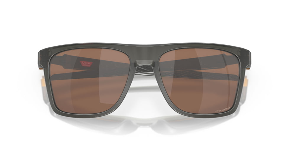 Oakley Leffingwell Sunglasses, Matte Grey Smoke Frame, Prizm Tungsten Lens, 57, OO9100-910002-57
