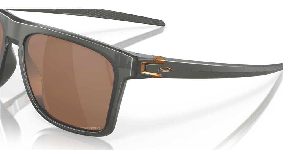 Oakley Leffingwell Sunglasses, Matte Grey Smoke Frame, Prizm Tungsten Lens, 57, OO9100-910002-57