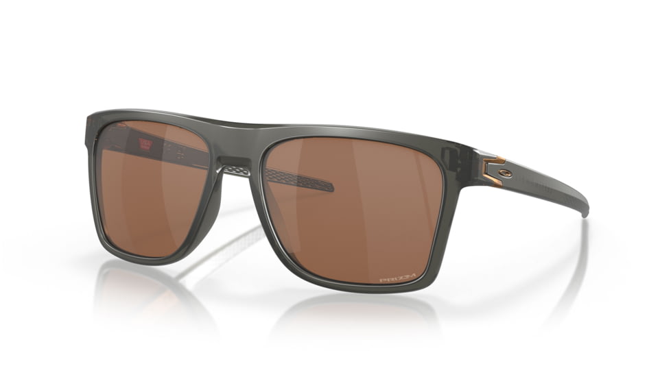 Oakley Leffingwell Sunglasses, Matte Grey Smoke Frame, Prizm Tungsten Lens, 57, OO9100-910002-57