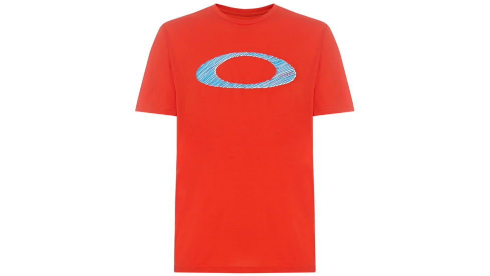 Oakley Legacy Ellipse Tee - Mens, Fire Red, Large, 457553-4FR-L