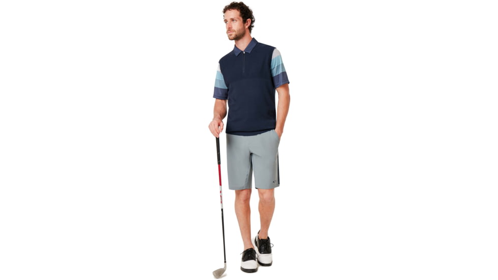 Oakley Light Knit Half Zip Vest - Mens, Foggy Blue, Extra Large, 412802-6FB-XL