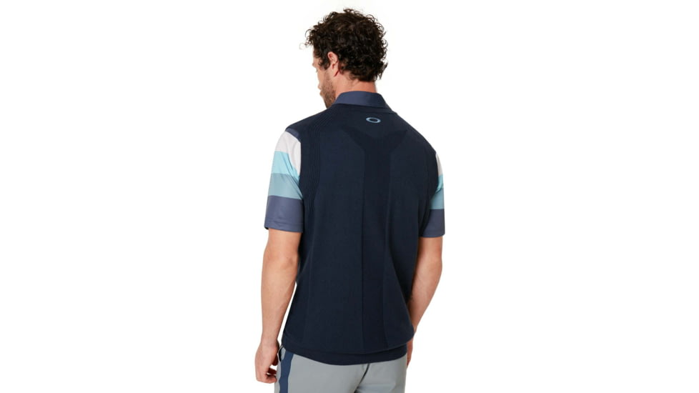 Oakley Light Knit Half Zip Vest - Mens, Foggy Blue, Large, 412802-6FB-L