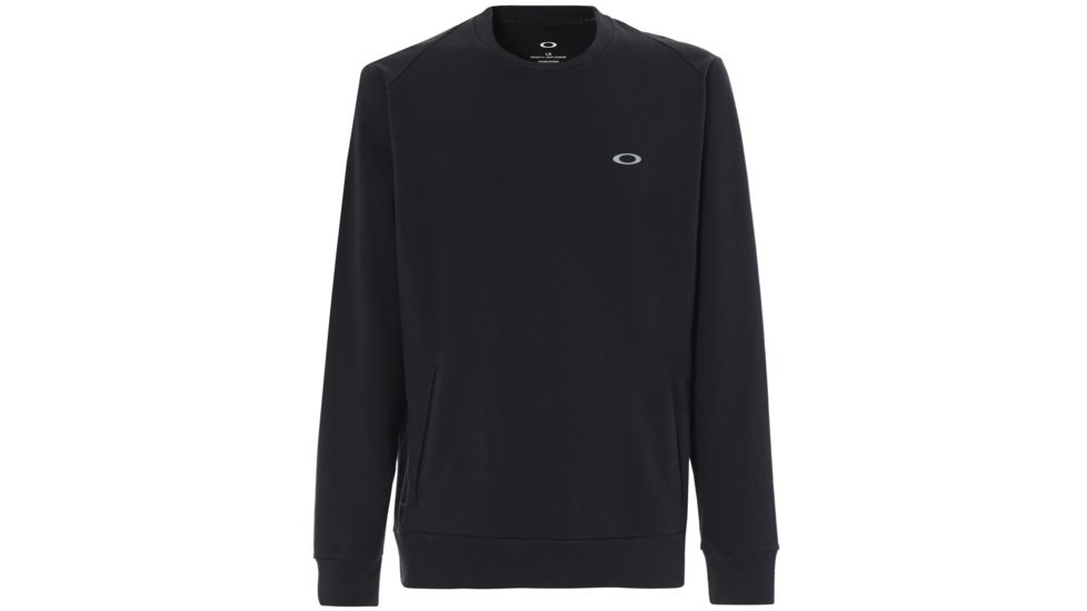 Oakley Link Crew Fleece Sweatshirt- Men's, Blackout, Extra Large, 472333-02E-XL