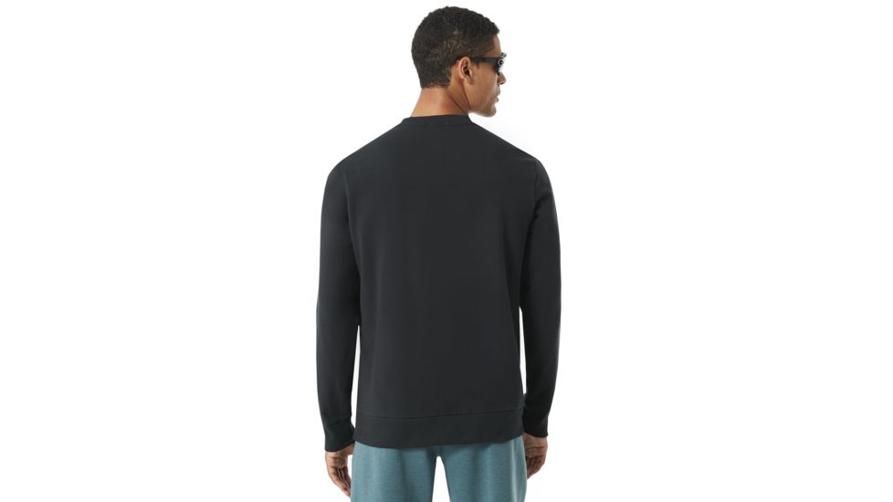 Oakley Link Crew Fleece Sweatshirt- Men's, Blackout, Extra Large, 472333-02E-XL