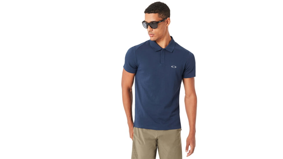 Oakley Link Short Sleeve Polo - Mens, Fathom, 2XL, 433992-6AC-XXL