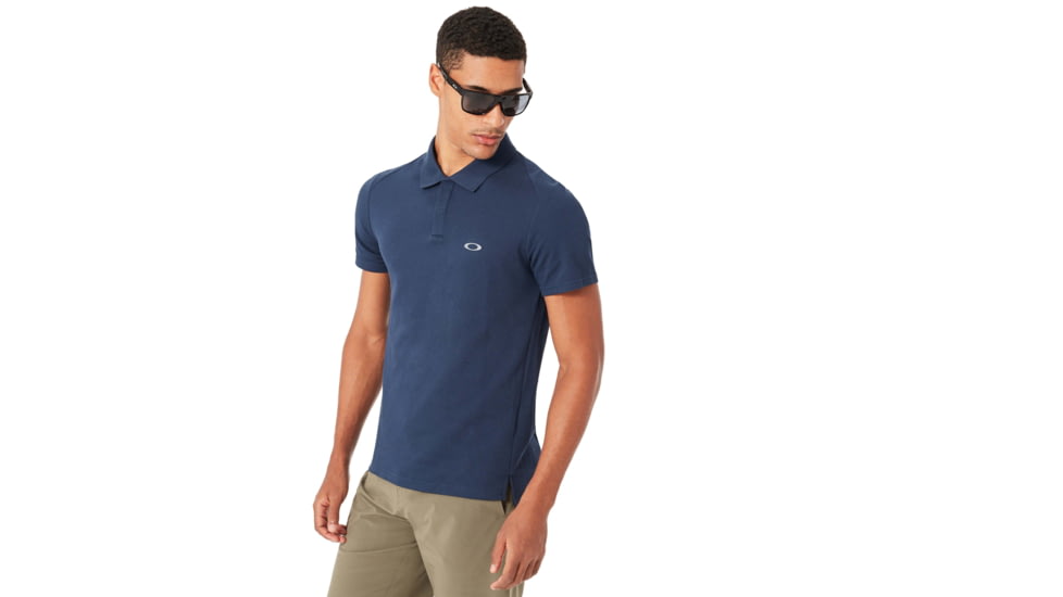 Oakley Link Short Sleeve Polo - Mens, Fathom, 2XL, 433992-6AC-XXL