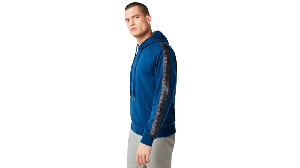 Oakley Lit Graphic Hoodie - Mens, Dark Blue, Large, 472466-609-L