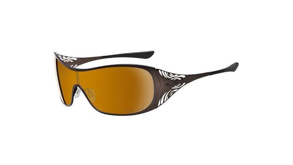 Oakley Liv Oak Polished Chocolate Frame w/ BronzePolarized Lenses Sunglasses 24-108