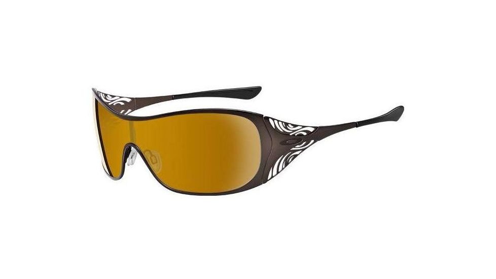 Oakley Liv Polished Black Frame w/ Warm Grey Lenses Sunglasses 05-669