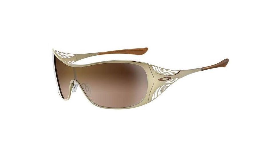 Oakley Liv Polished Gold Frame w/ VR50 Brown Gradient Lenses Sunglasses 05-668