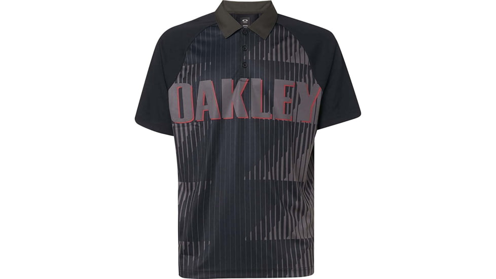 Oakley Logo Bold Logo Polo - Mens, Blackout, Medium, 434415-02E-M