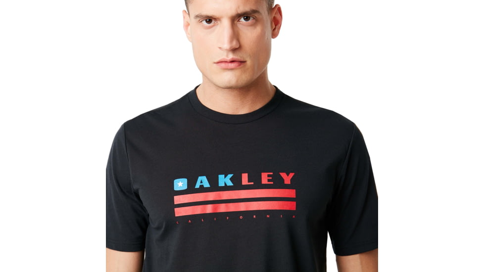 Oakley Logo California Tee - Mens, Blackout, Extra Small, 457551-02E-XS