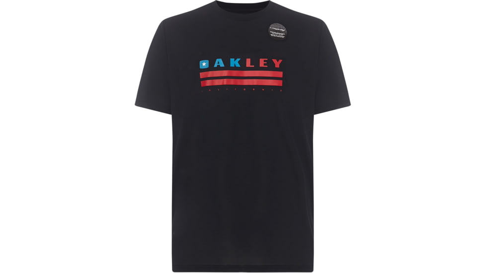 Oakley Logo California Tee - Mens, Blackout, Extra Small, 457551-02E-XS