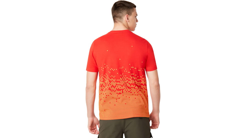 Oakley Logo Digital Tee - Mens, High Risk Red, Large, 457926-43A-L