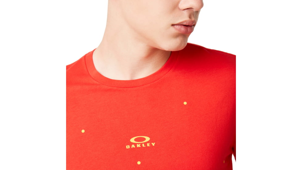 Oakley Logo Digital Tee - Mens, High Risk Red, Large, 457926-43A-L