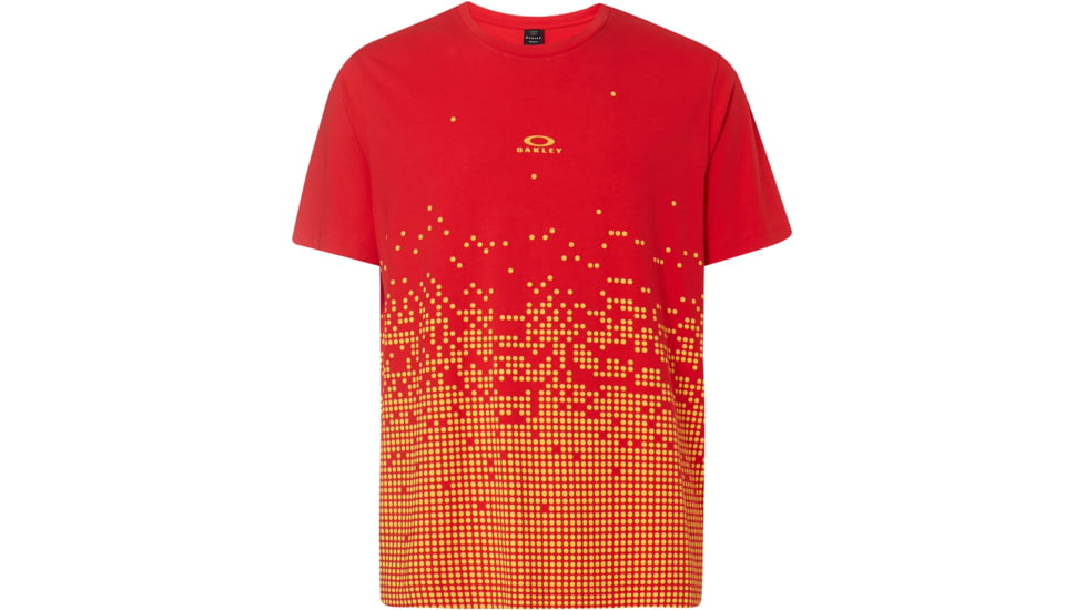Oakley Logo Digital Tee - Mens, High Risk Red, Large, 457926-43A-L
