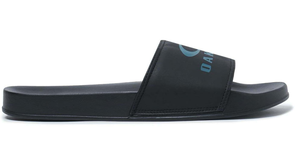 Oakley Logo Ellipse Slide - Mens, Blackout, 7.5, 15205-02E-7.5