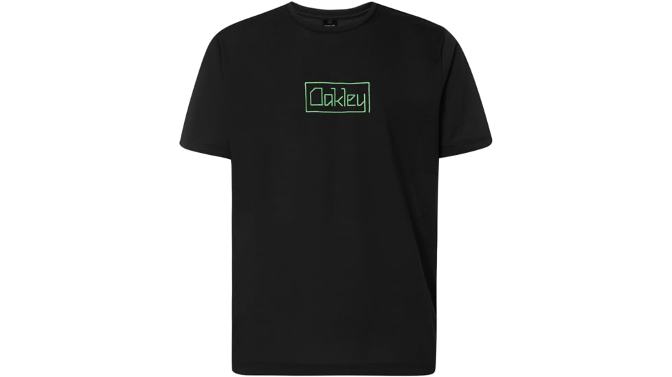 Oakley Logo Embroideried Tee - Mens, Blackout, Medium, 457863-02E-M