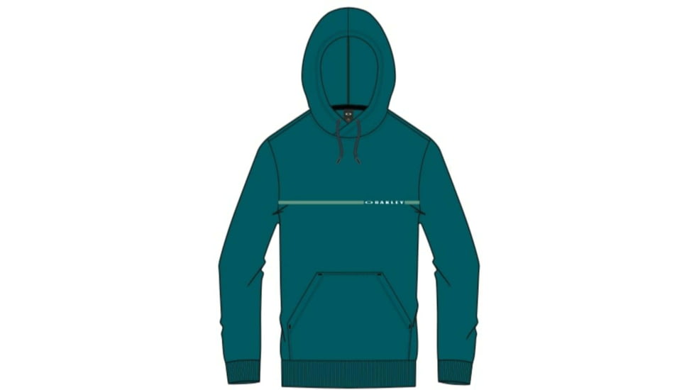 Oakley Logo Line Hoodie - Mens, Petrol, Large, FOA400732-9PE-L