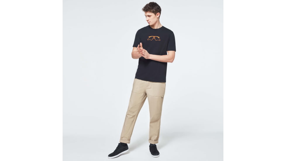 Oakley Logo Mumbo Short Sleeve Tee - Mens, Blackout, Extra Small, FOA400057-02E-XS