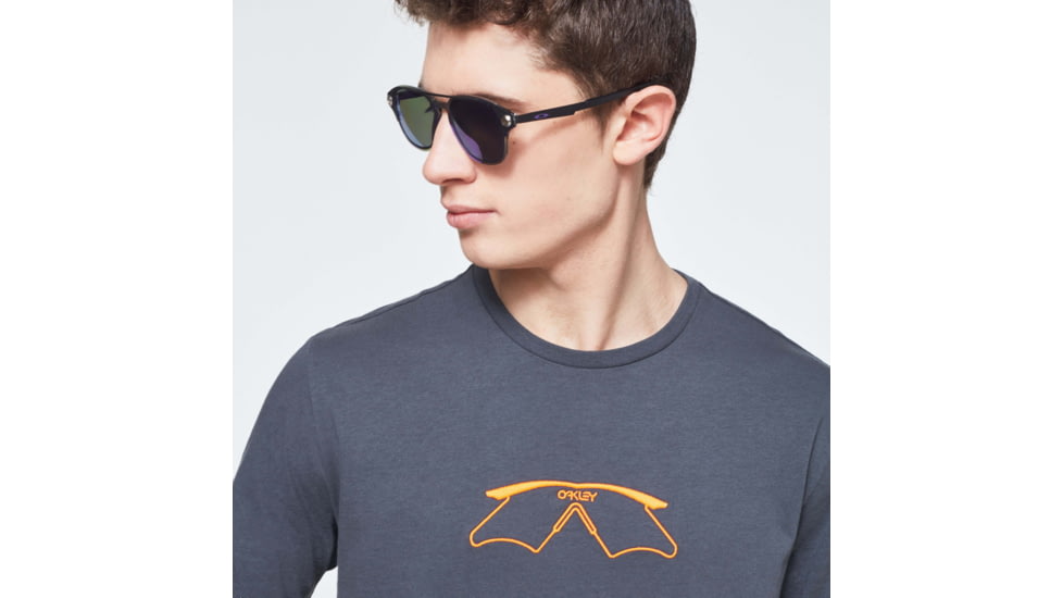 Oakley Logo Mumbo Short Sleeve Tee - Mens, Uniform Grey, 2XL, FOA400057-25N-XXL
