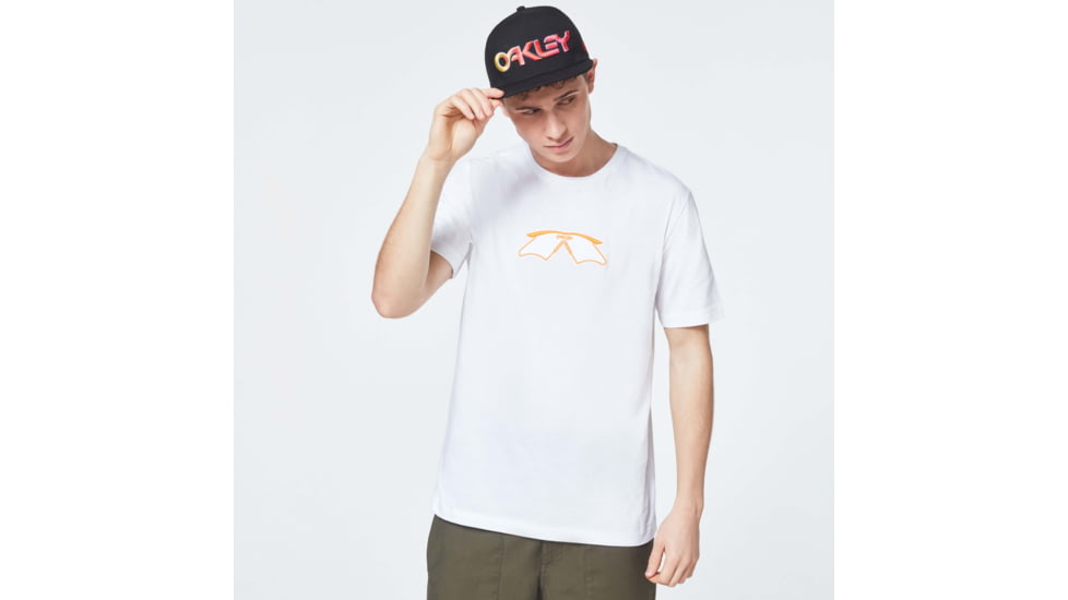 Oakley Logo Mumbo Short Sleeve Tee - Mens, White, Extra Small, FOA400057-100-XS