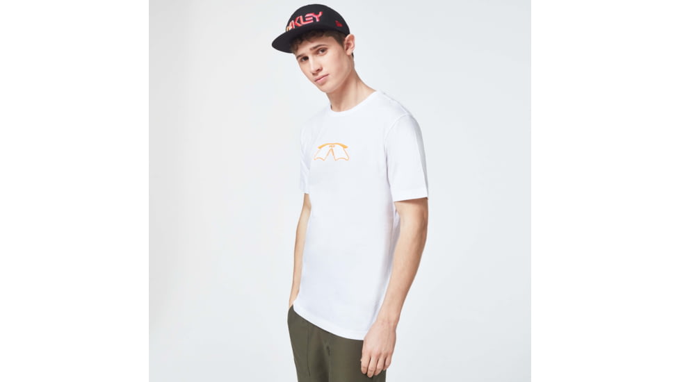 Oakley Logo Mumbo Short Sleeve Tee - Mens, White, Extra Small, FOA400057-100-XS