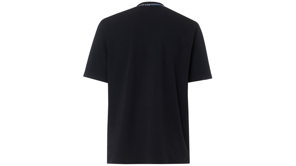 Oakley Logo Neck Short Sleeve Tee - Mens, Blackout, Extra Large, 457431-02E-XL