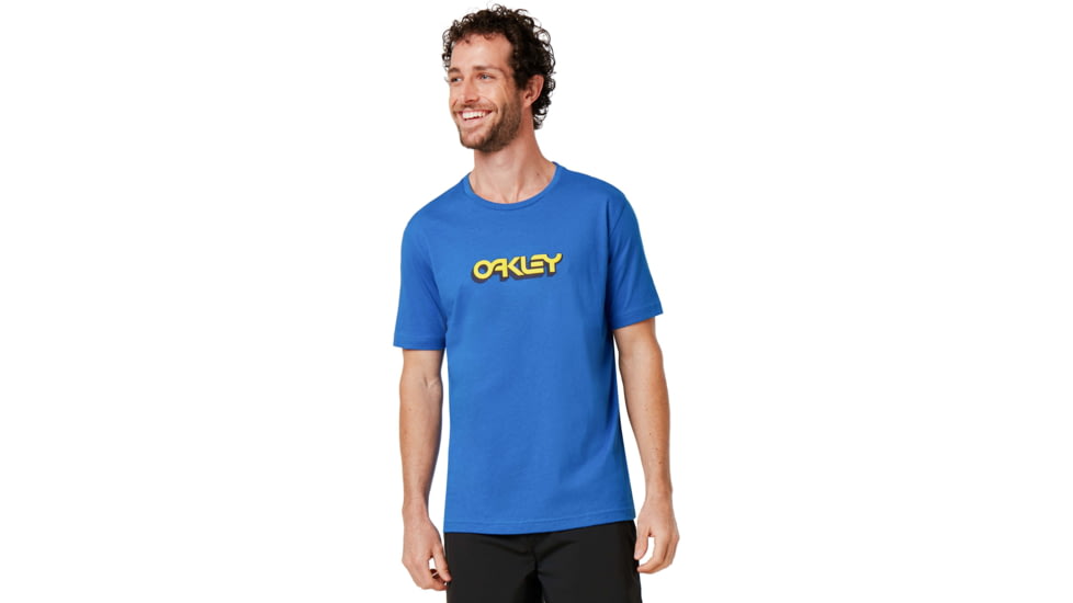 Oakley Logo Tridimensional Tee - Mens, Electric Shade, Extra Small, 457892-66X-XS