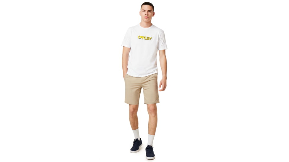 Oakley Logo Tridimensional Tee - Mens, White, Small, 457892-100-S