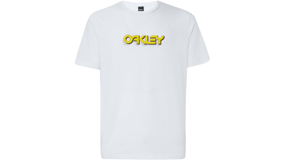 Oakley Logo Tridimensional Tee - Mens, White, Small, 457892-100-S