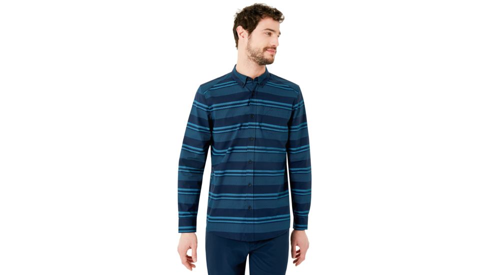 Oakley Long Sleeve Woven Shirt - Mens, Fathom, Medium, 401882-6AC-M