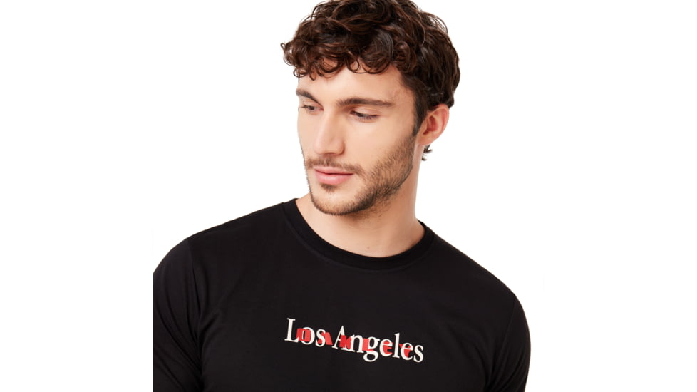Oakley Los Angeles Short Sleeve Tee - Mens, Blackout, Small, 457789-02E-S