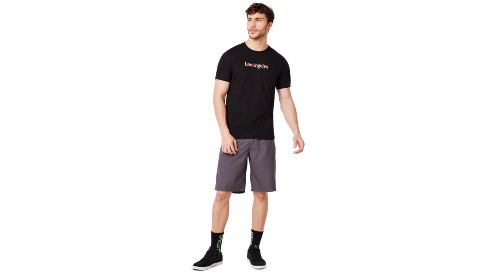 Oakley Los Angeles Short Sleeve Tee - Mens, Blackout, Small, 457789-02E-S