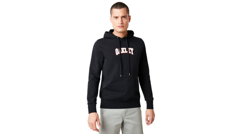 Oakley Lux Chenille Logo Hoodie - Mens, Blackout, Extra Large, 472478-02E-XL