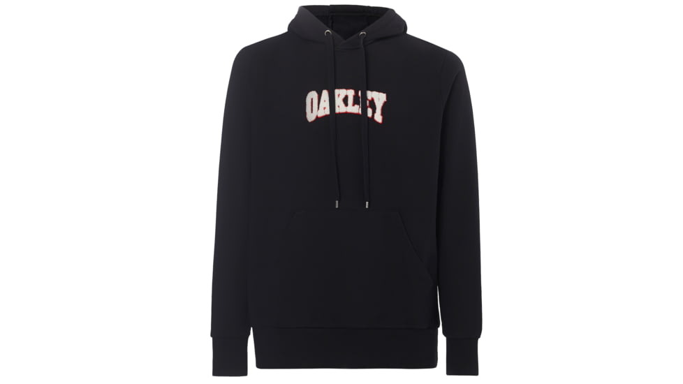 Oakley Lux Chenille Logo Hoodie - Mens, Blackout, Extra Large, 472478-02E-XL