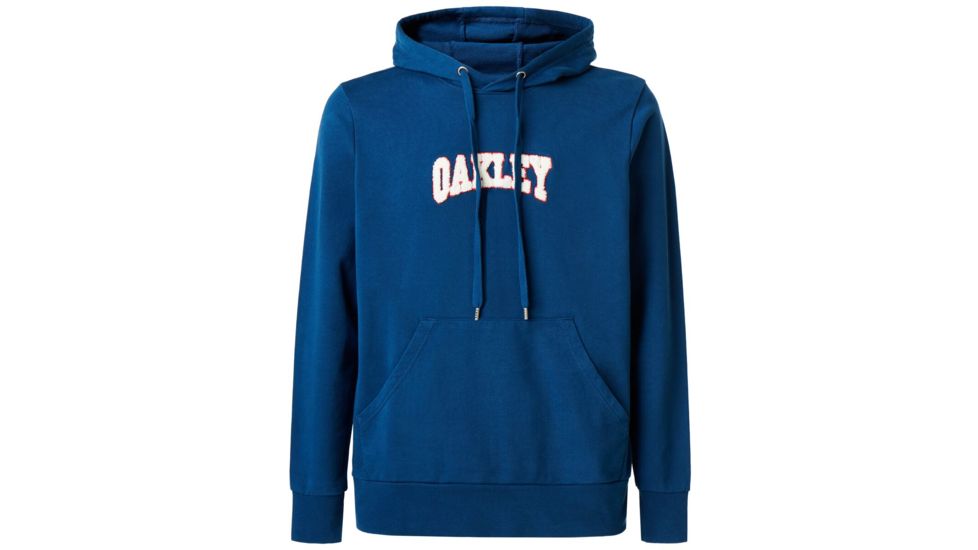 Oakley Lux Chenille Logo Hoodie - Mens, Dark Blue, Small, 472478-609-S