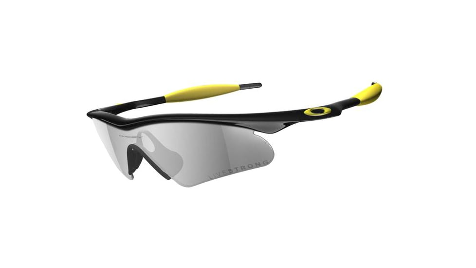 Oakley Livestrong M-Frame Hybrid S Sunglasses - Jet Black w/ Black Iridium Lenses 24-024