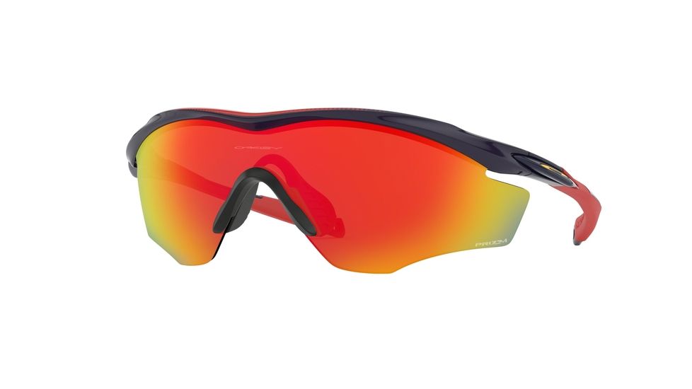 Oakley M2 FRAME XL OO9343 Single Vision Prescription Sunglasses, 45mm, Navy, OO9343-934312-45-SV