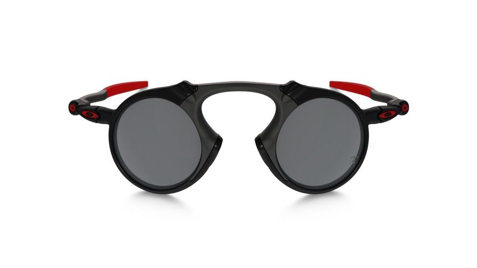 Oakley Madman Sunglasses Dark Carbon Frame, Black Iridium Polarized Lens-OO6019-06