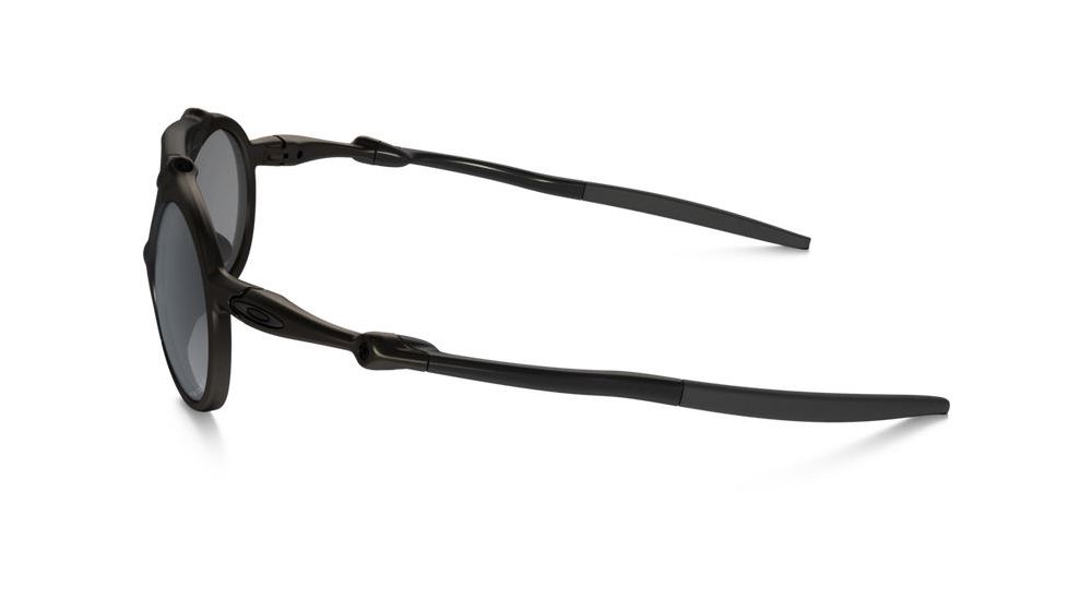 Oakley Madman Sunglasses Pewter Frame, Black Iridium Polarized Lens-OO6019-02