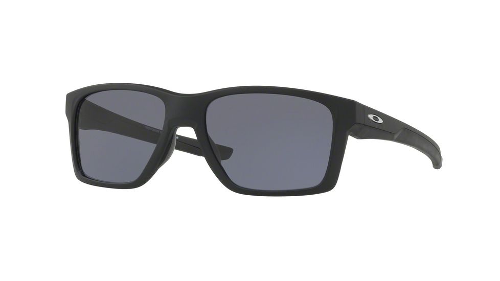 Oakley MAINLINK MNP OX8128 Eyeglass Frames 812805-57 - Matte Black Frame, Grey Lenses