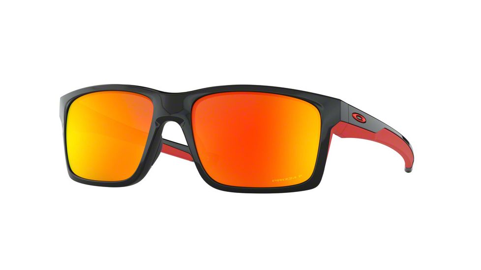 Oakley Mainlink OO9264 Progressive Prescription Sunglasses, 61mm, Polished Black, OO9264-926446-61-PRO