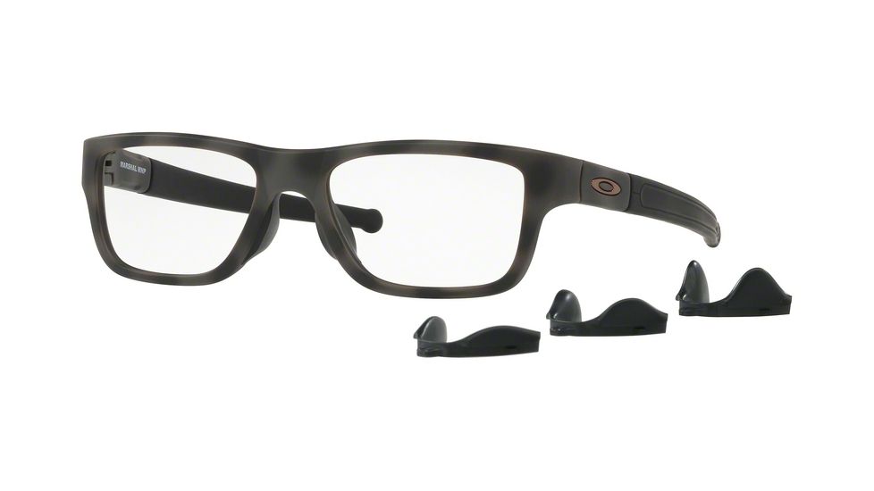 Oakley Marshal MNP OX8091 Progressive Prescription Eyeglasses 809106-53 - Olive Camo Frame, Clear Lenses