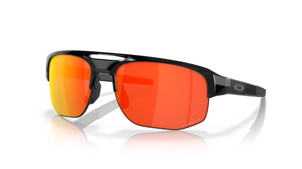 Oakley Mercenary Sunglasses, Black Frame, Prizm Ruby Iridium Polar Lens, Polarized, 70mm, OO9424-942417-70