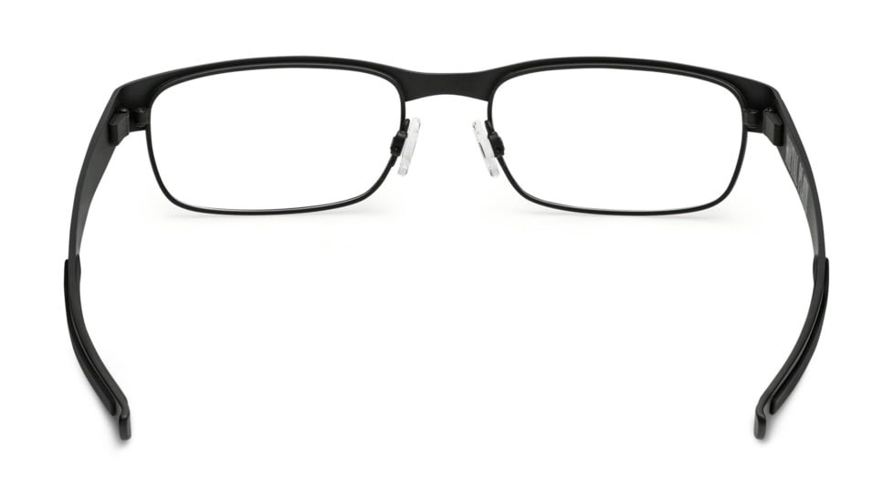 Oakley Metal Plate 53mm MatteBlack Frame w/ Sat Chr Eyeglass Frames w/ Blank Lenses OX5038-0153