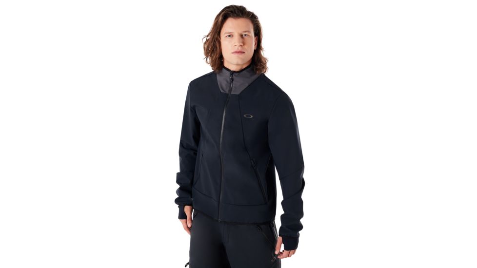 Oakley Midlayer Softshell Jacket - Mens, Blackout, Medium, 461620-02E-M